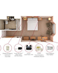 ADA Economy Guest Room Kit with Visual Emergency Notification
