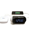 Visual VibeAlert™ Alarm Clock with Bed Shaker
